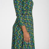 Picot pocket short jersey dress - Navy