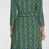 Picot pocket short jersey dress - Navy