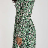 Pleated waist short jersey dress - Black