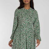 Pleated waist short jersey dress - Black