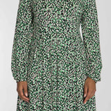 Pleated waist short jersey dress - Black