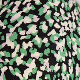 Pleated waist midi jersey dress - Black