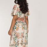 Pure boho midi jersey dress - Beige