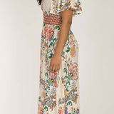 Pure boho midi jersey dress - Beige