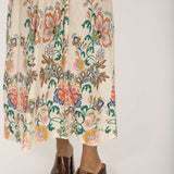 Pure boho midi jersey dress - Beige