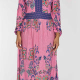 Pure boho midi jersey dress - Pink