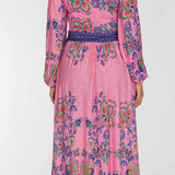 Pure boho midi jersey dress - Pink
