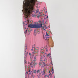 Pure boho midi jersey dress - Pink