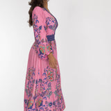 Pure boho midi jersey dress - Pink