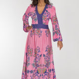 Pure boho midi jersey dress - Pink
