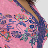 Pure boho midi jersey dress - Pink