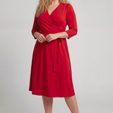 Ready to go short jersey dress - True Red