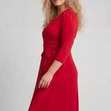 Ready to go short jersey dress - True Red