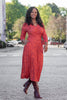Ready to go midi jersey dress - Red