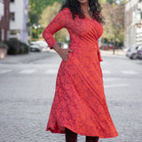 Ready to go midi jersey dress - Red