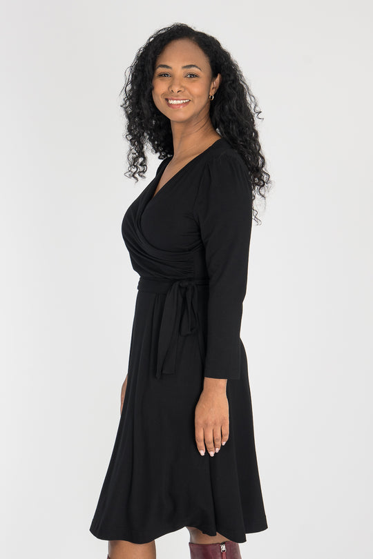 Ready to go short jersey dress - Black
