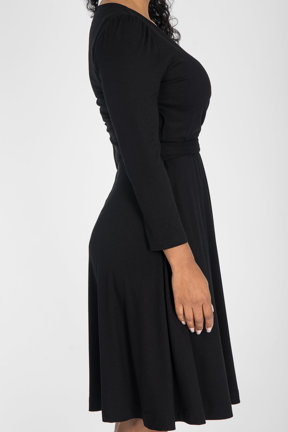 Ready to go short jersey dress - Black