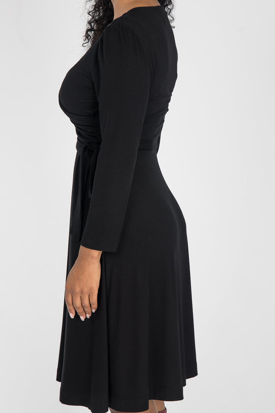 Ready to go short jersey dress - Black