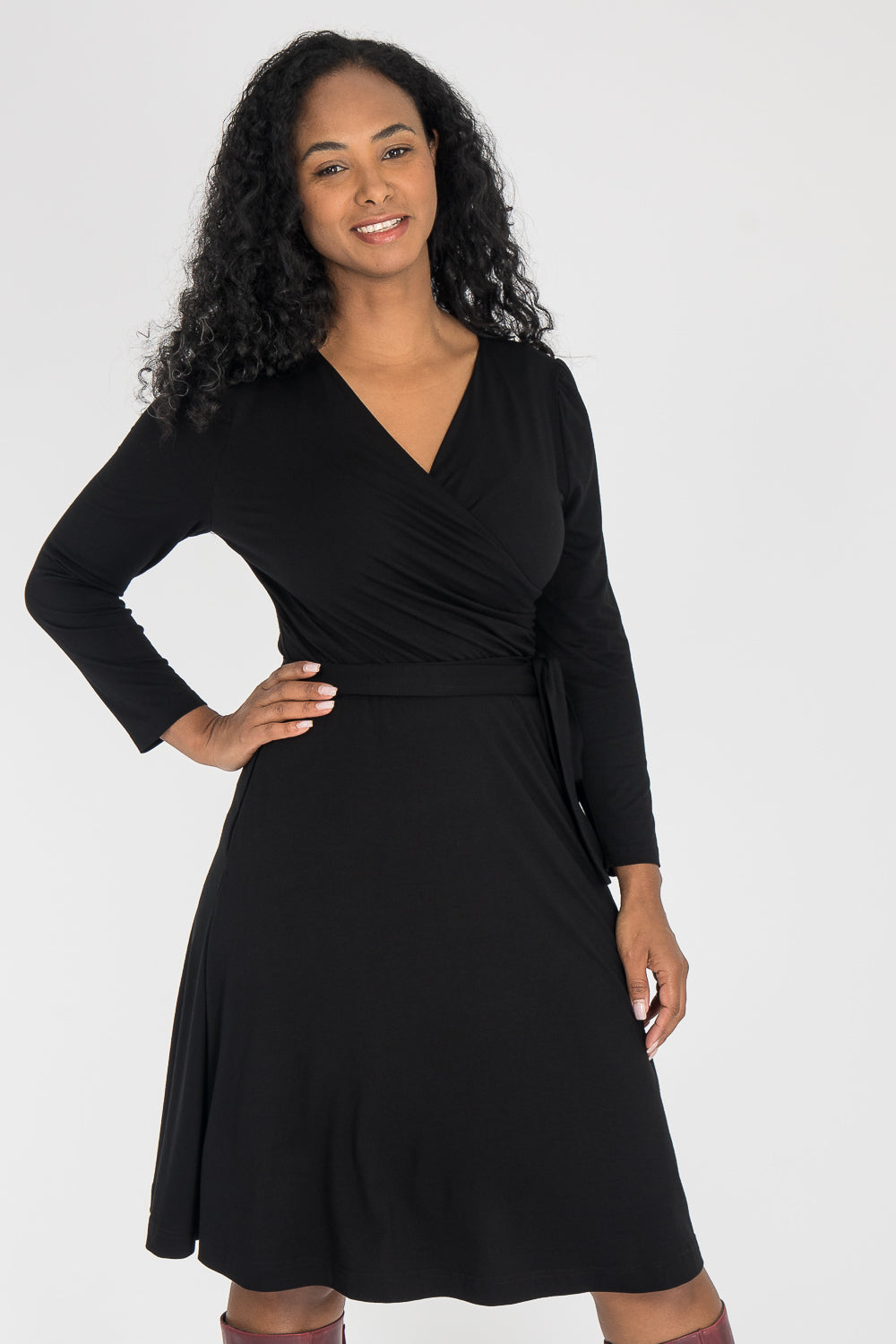 Ready to go short jersey dress - Black
