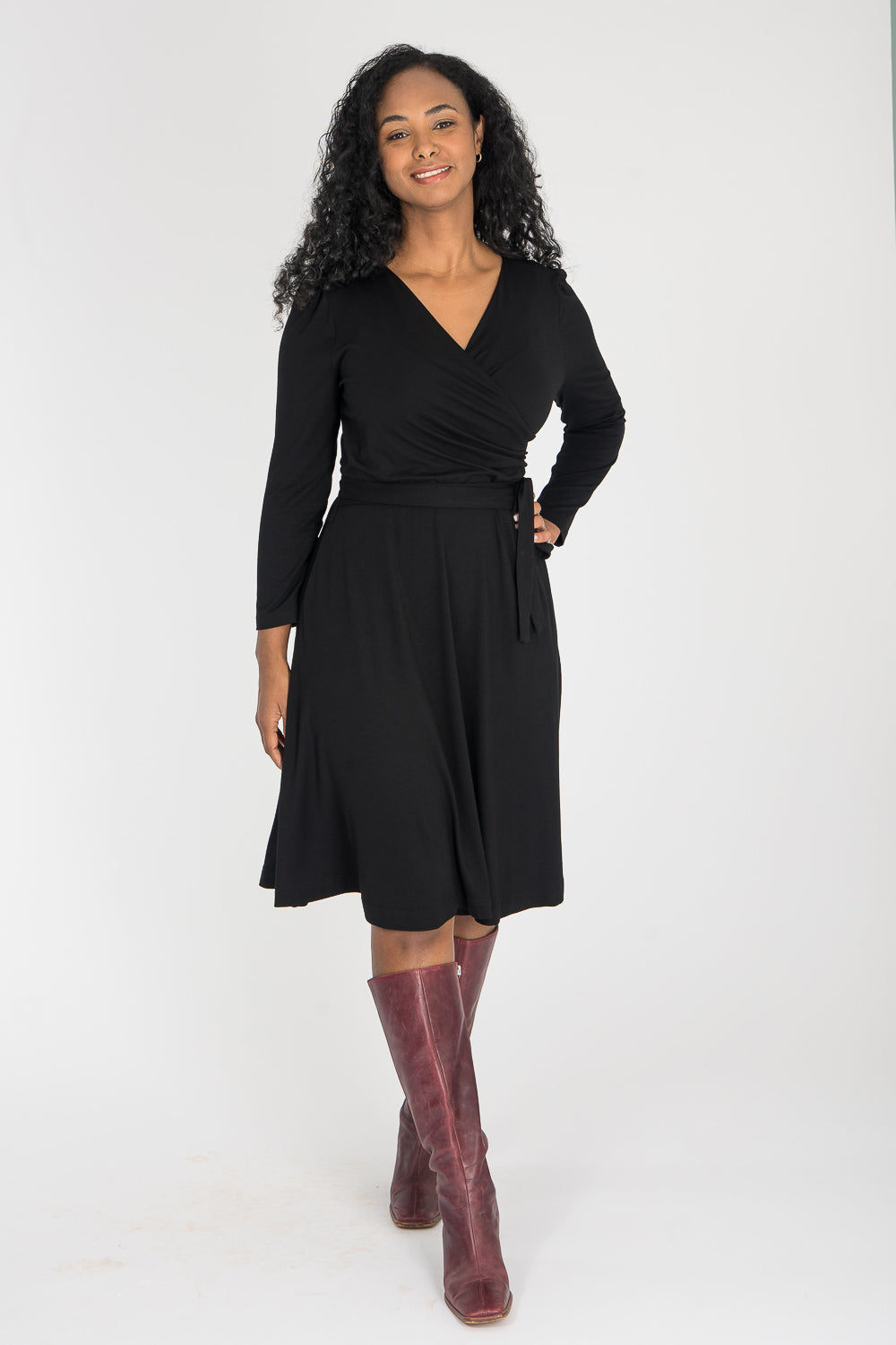 Ready to go short jersey dress - Black