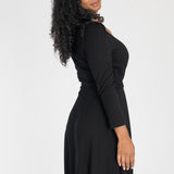 Ready to go short jersey dress - Black