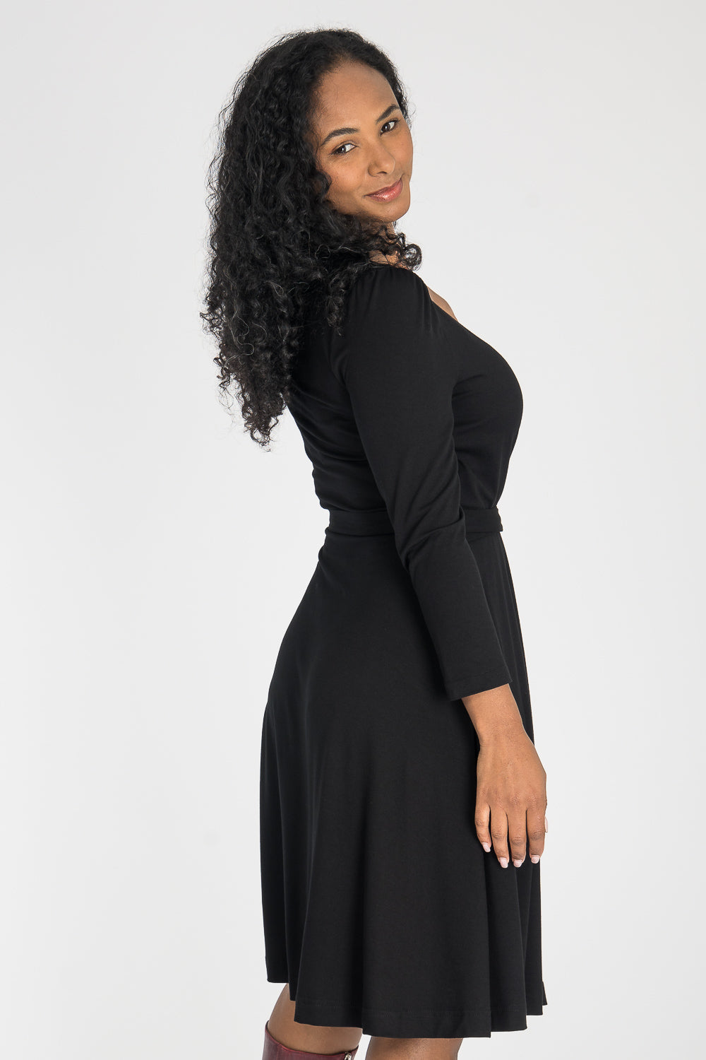 Ready to go short jersey dress - Black