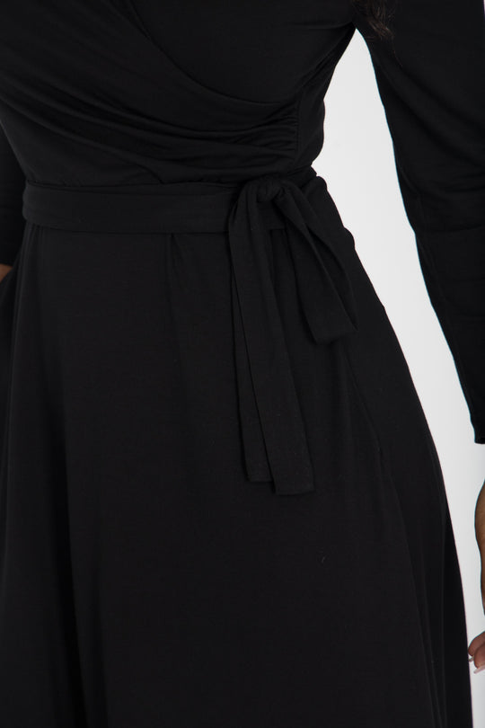 Ready to go short jersey dress - Black