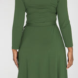 Ready to go short jersey dress - Forrest Green