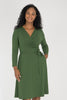 Ready to go short jersey dress - Forrest Green