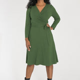 Ready to go short jersey dress - Forrest Green