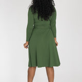 Ready to go short jersey dress - Forrest Green