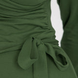 Ready to go short jersey dress - Forrest Green