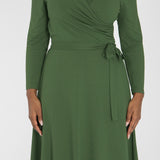 Ready to go short jersey dress - Forrest Green