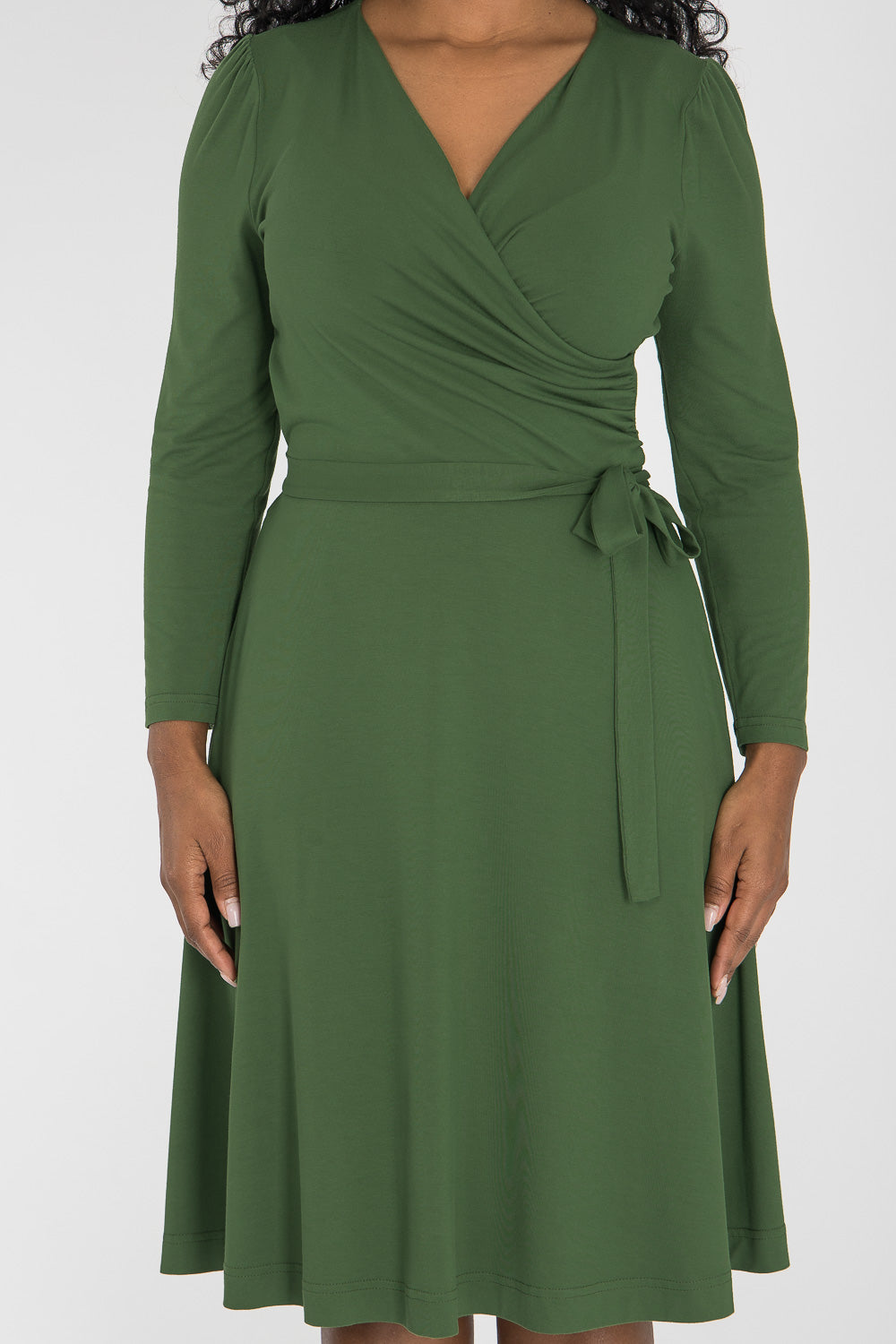 Ready to go short jersey dress - Forrest Green