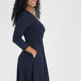 Ready to go short jersey dress - Navy Blue