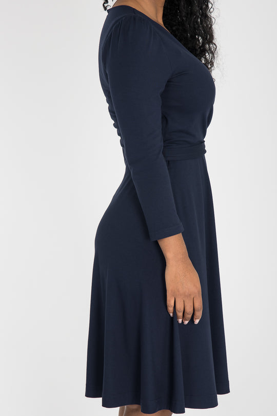 Ready to go short jersey dress - Navy Blue