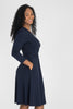 Ready to go short jersey dress - Navy Blue