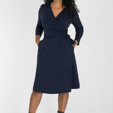 Ready to go short jersey dress - Navy Blue