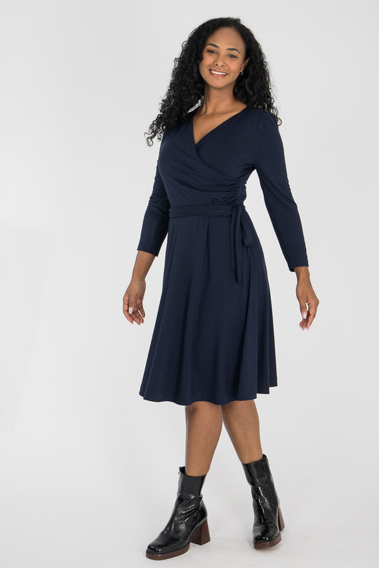 Ready to go short jersey dress - Navy Blue