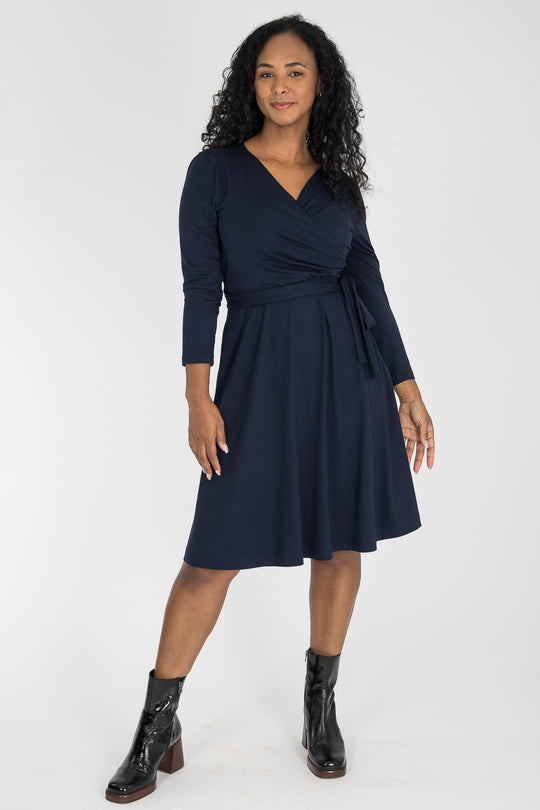 Ready to go short jersey dress - Navy Blue