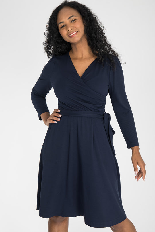 Ready to go short jersey dress - Navy Blue