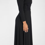 Ready to go midi jersey dress - Black
