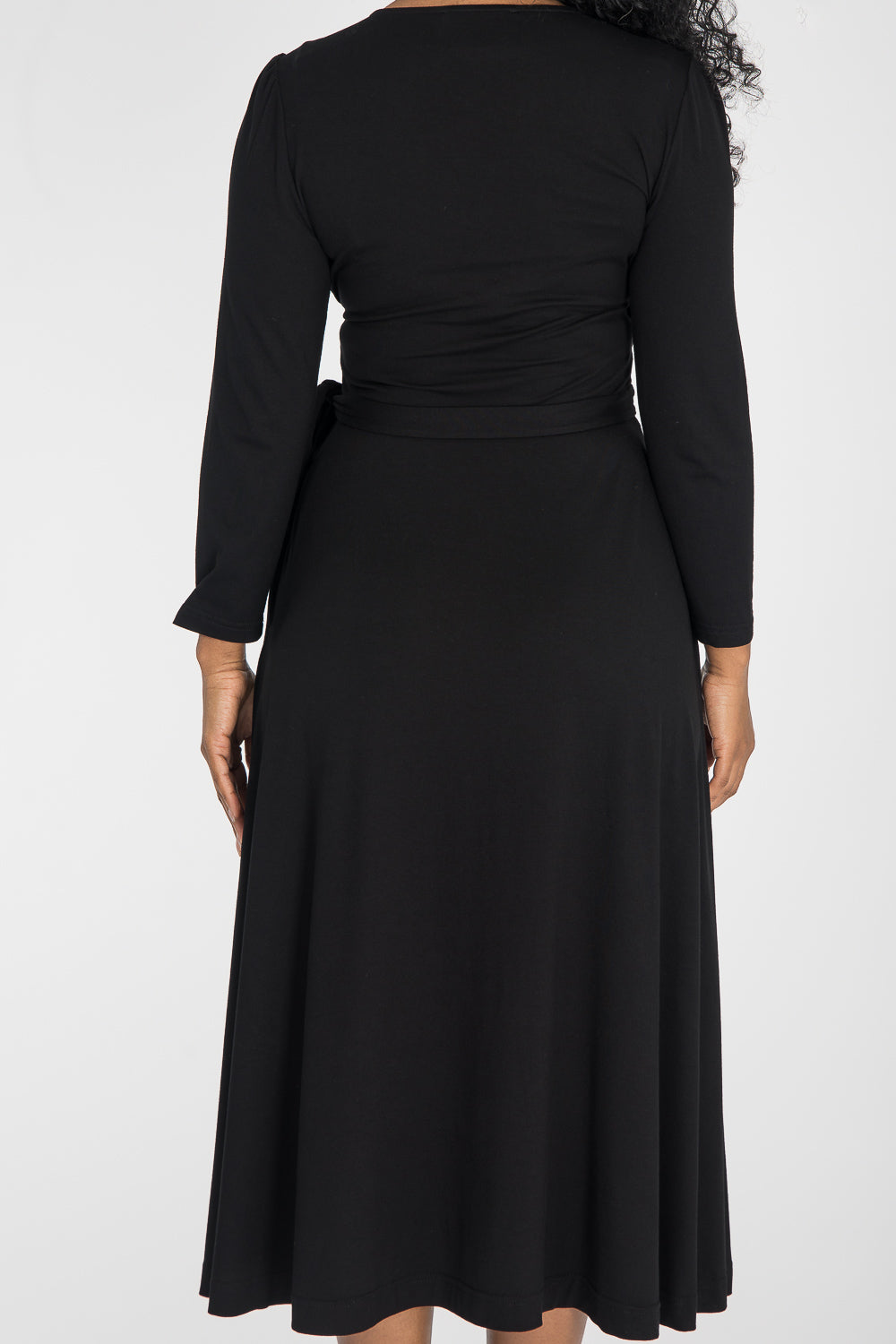 Ready to go midi jersey dress - Black