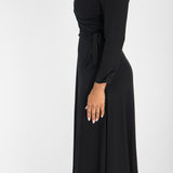 Ready to go midi jersey dress - Black
