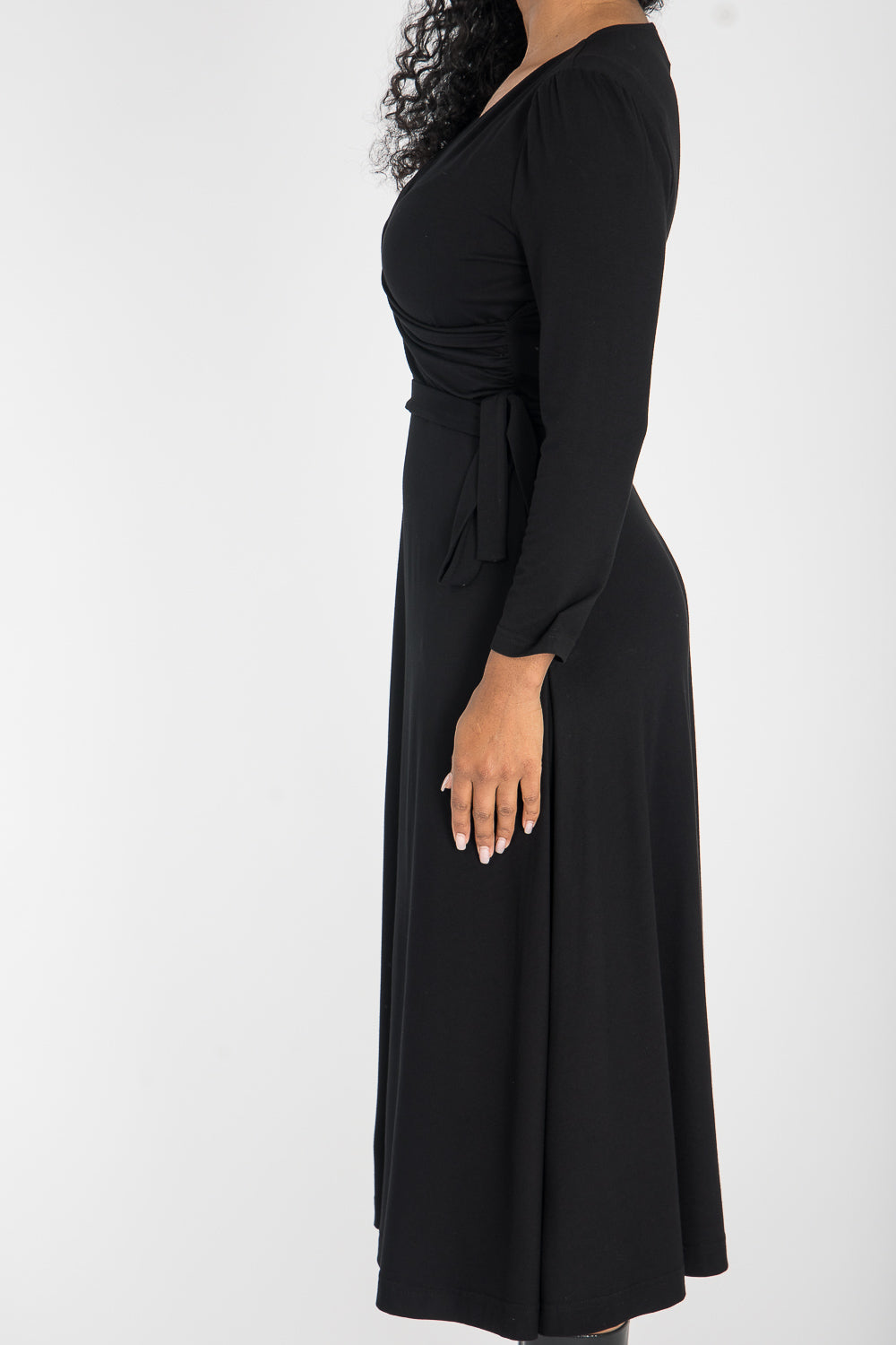Ready to go midi jersey dress - Black
