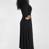 Ready to go midi jersey dress - Black