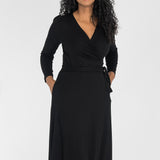 Ready to go midi jersey dress - Black