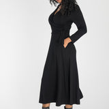 Ready to go midi jersey dress - Black