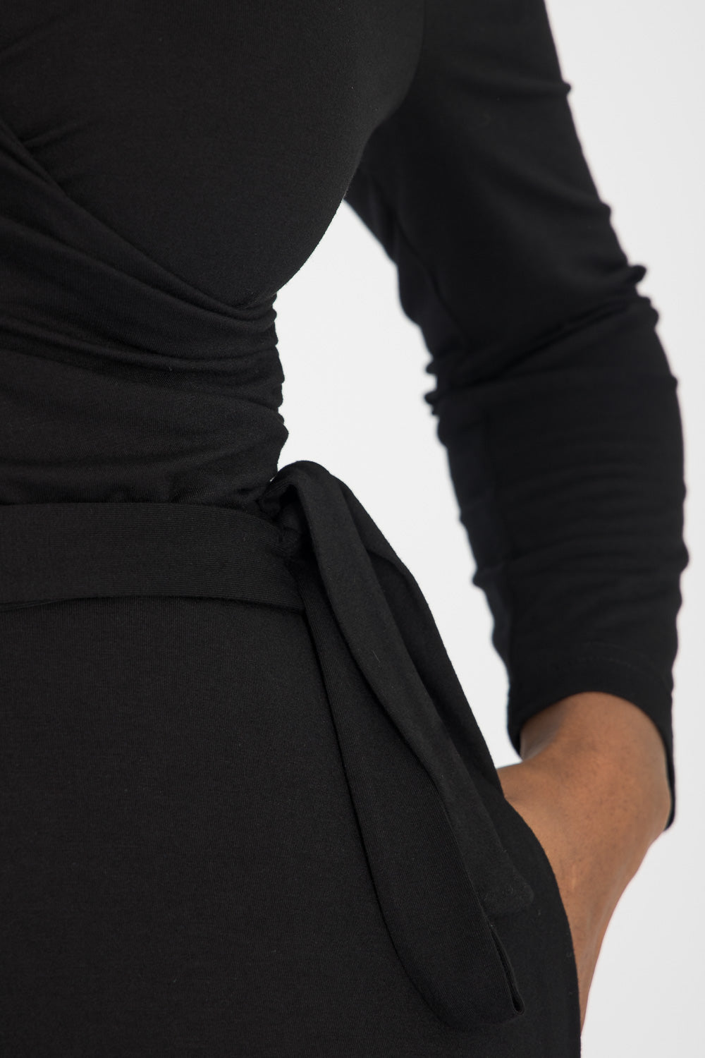 Ready to go midi jersey dress - Black