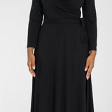 Ready to go midi jersey dress - Black